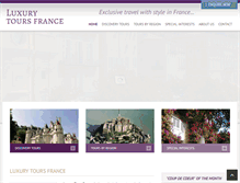 Tablet Screenshot of luxury-tours-france.com